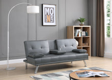 Load image into Gallery viewer, Greatime FL2601 Leatherette Convertible Sleeping Sofa (More Colors Available)