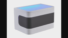 Load and play video in Gallery viewer, Greatime NL2401 Modern Nightstand with LED (More Colors Available)