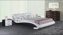 Load and play video in Gallery viewer, Luxury Platform Bed with S-shape Modern Design B2001
