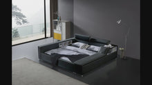 Load and play video in Gallery viewer, Greatime B2008 Modern Platform Bed with Siderail Storage (More Colors Available)