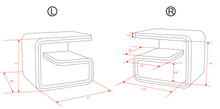 Load image into Gallery viewer, Greatime NL2008 Fashion Nighstand (More Colors Available)
