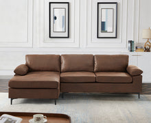 Load image into Gallery viewer, Greatime S2901 vintage fabric reversible sectional Sofa (More color available)