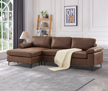 Load image into Gallery viewer, Greatime S2901 vintage fabric reversible sectional Sofa (More color available)