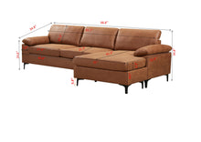 Load image into Gallery viewer, Greatime S2901 vintage fabric reversible sectional Sofa (More color available)