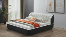 Load and play video in Gallery viewer, Greatime B2408 Black and White Modern Bed