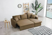 Load image into Gallery viewer, Greatime S2602 Fabric Convertible Sectional Sofa (More Colors Available)