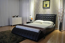 Load image into Gallery viewer, Greatime B1136-2 Wave-like Shape Upholstered Modern Platform Bed (More Colors Available)