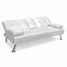 Load image into Gallery viewer, Greatime FL2601 Leatherette Convertible Sleeping Sofa (More Colors Available)
