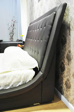 Load image into Gallery viewer, Greatime B1136-2 Wave-like Shape Upholstered Modern Platform Bed (More Colors Available)