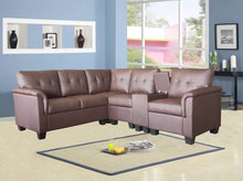 Load image into Gallery viewer, Greatime S2304  Vinyl Sectional Sofa (More Colors Available)