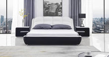Load image into Gallery viewer, Modern Platform Bed with Padded Headboard B2407