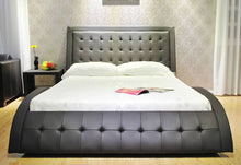Load image into Gallery viewer, Greatime B1136-2 Wave-like Shape Upholstered Modern Platform Bed (More Colors Available)