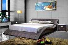 Load image into Gallery viewer, Greatime B1041-1 Wave-like Shape Upholstered Modern Platform Bed (More Colors Available)