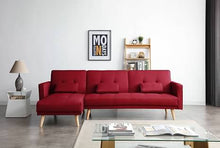 Load image into Gallery viewer, Greatime S2601 Fabric Convertible Sectional Sofa (More Colors Available)
