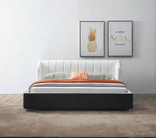 Load image into Gallery viewer, Greatime B2408 Black and White Modern Bed