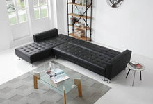 Load image into Gallery viewer, Greatime S2605 Leatherette Convertible Sectional Sofa (More Colors Available)