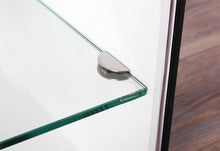 Load image into Gallery viewer, Greatime NL2001 Modern Nightstand, Black&White with Glass Shelf
