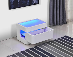 Greatime NL2401 Modern Nightstand with LED (More Colors Available)