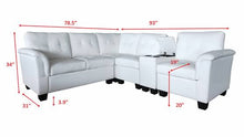 Load image into Gallery viewer, Greatime S2304  Vinyl Sectional Sofa (More Colors Available)