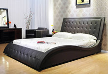 Load image into Gallery viewer, Greatime B1136-2 Wave-like Shape Upholstered Modern Platform Bed (More Colors Available)