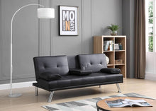 Load image into Gallery viewer, Greatime FL2601 Leatherette Convertible Sleeping Sofa (More Colors Available)