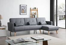 Load image into Gallery viewer, Greatime S2601 Fabric Convertible Sectional Sofa (More Colors Available)