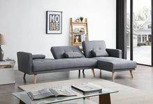 Load image into Gallery viewer, Greatime S2601 Fabric Convertible Sectional Sofa (More Colors Available)