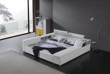 Load image into Gallery viewer, Greatime B2008 Modern Platform Bed with Siderail Storage (More Colors Available)