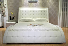 Load image into Gallery viewer, Greatime B1136-2 Wave-like Shape Upholstered Modern Platform Bed (More Colors Available)