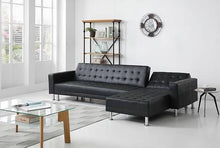 Load image into Gallery viewer, Greatime S2605 Leatherette Convertible Sectional Sofa (More Colors Available)