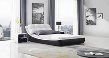 Load image into Gallery viewer, Modern Platform Bed with Padded Headboard B2407