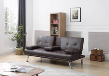 Load image into Gallery viewer, Greatime FL2601 Leatherette Convertible Sleeping Sofa (More Colors Available)