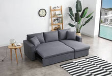 Load image into Gallery viewer, Greatime S2602 Fabric Convertible Sectional Sofa (More Colors Available)