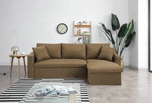 Load image into Gallery viewer, Greatime S2602 Fabric Convertible Sectional Sofa (More Colors Available)
