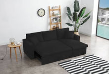 Load image into Gallery viewer, Greatime S2602 Fabric Convertible Sectional Sofa (More Colors Available)