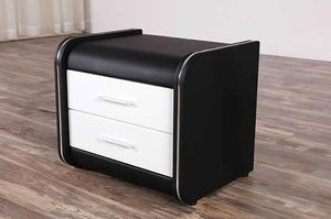 Greatime NL1002 Modern Vinyl Nightstand (More Colors Available)