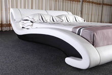 Load image into Gallery viewer, Luxury Platform Bed with S-shape Modern Design B2001