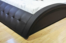Load image into Gallery viewer, Greatime B1136-2 Wave-like Shape Upholstered Modern Platform Bed (More Colors Available)