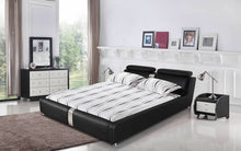 Load image into Gallery viewer, Greatime B2005 Modern Platform Bed with Adjustable Headrest