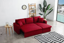 Load image into Gallery viewer, Greatime S2602 Fabric Convertible Sectional Sofa (More Colors Available)
