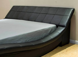 Greatime B1041-1 Wave-like Shape Upholstered Modern Platform Bed (More Colors Available)