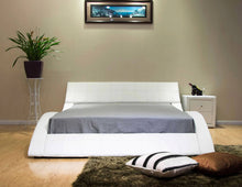 Load image into Gallery viewer, Greatime B1041-1 Wave-like Shape Upholstered Modern Platform Bed (More Colors Available)