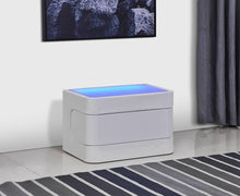 Load image into Gallery viewer, Greatime NL2401 Modern Nightstand with LED (More Colors Available)