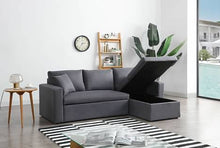 Load image into Gallery viewer, Greatime S2602 Fabric Convertible Sectional Sofa (More Colors Available)