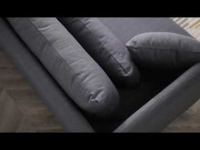 Load and play video in Gallery viewer, Greatime S2604 Fabric Reversible Sectional Sofa (More Colors Available)