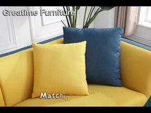 Load and play video in Gallery viewer, GREATIME Modern Couch Loveseat Set Fabric Sofa 2 Pieces Livingroom Set SL2606