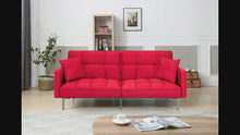 Load and play video in Gallery viewer, Greatime FF2603  Fabric Convertible Sleeping Sofa (More Colors Available)
