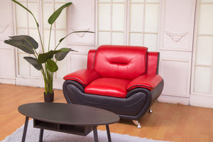 Greatime C2301 Modern Sofa Chair, Leatherrett Club Chair (More Color Choices)