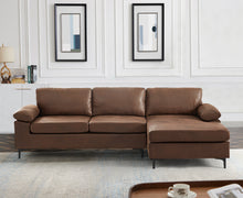 Load image into Gallery viewer, Greatime S2901 vintage fabric reversible sectional Sofa (More color available)
