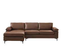 Load image into Gallery viewer, Greatime S2901 vintage fabric reversible sectional Sofa (More color available)
